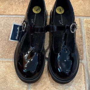 Sincerely Jules Shiny Black Kids Dress Shoes